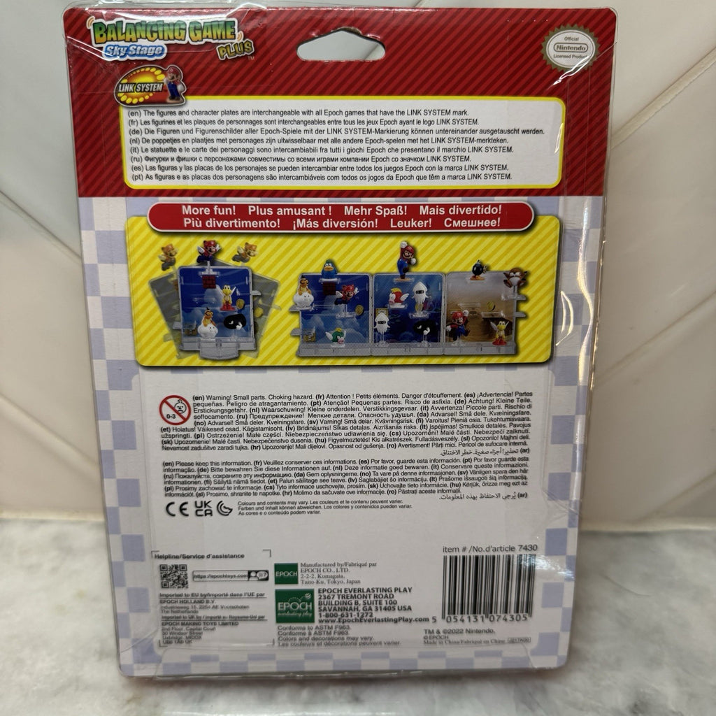 Super Mario Balancing Game Plus Sky Stage Playset 4 Figurines