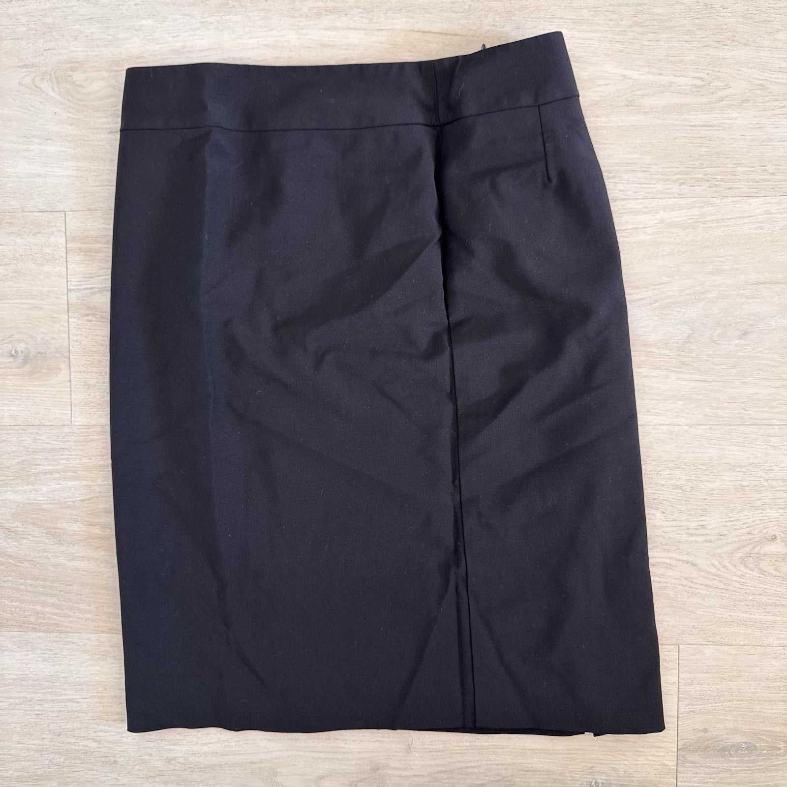 Talbots Women’s Petites 4P Black Wool Blend Pencil Skirt Lined Stretch