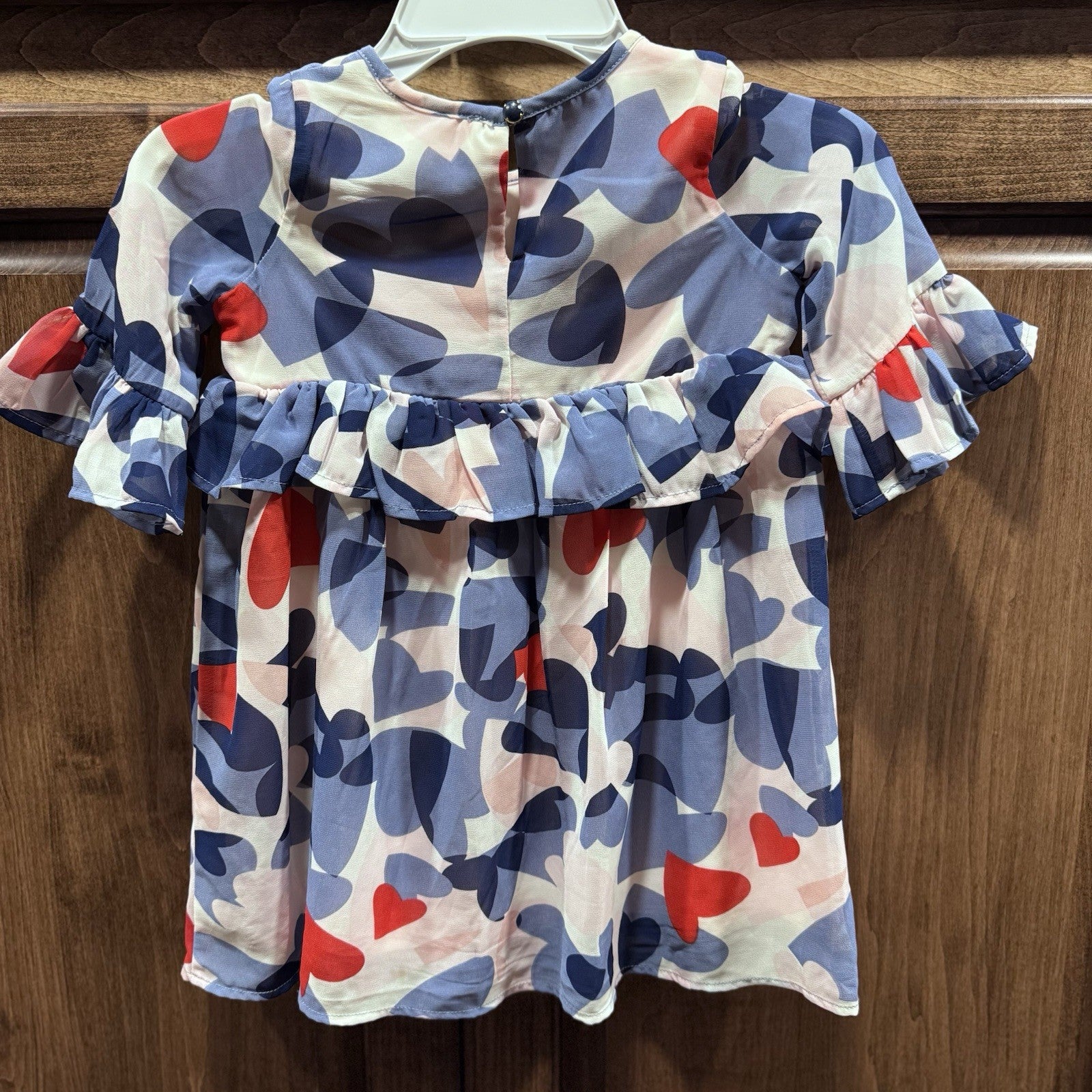 Kate Spade Girls Confetti Hearts Dress - Size 3 (2-4T) - NWT