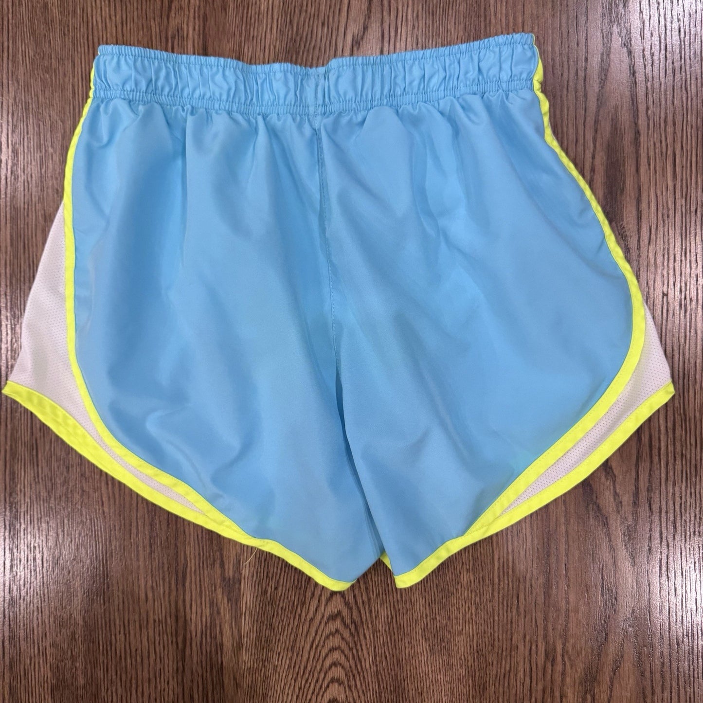 Nike Dri-Fit Tempo Running Shorts Women’s Medium Light Blue White Mesh