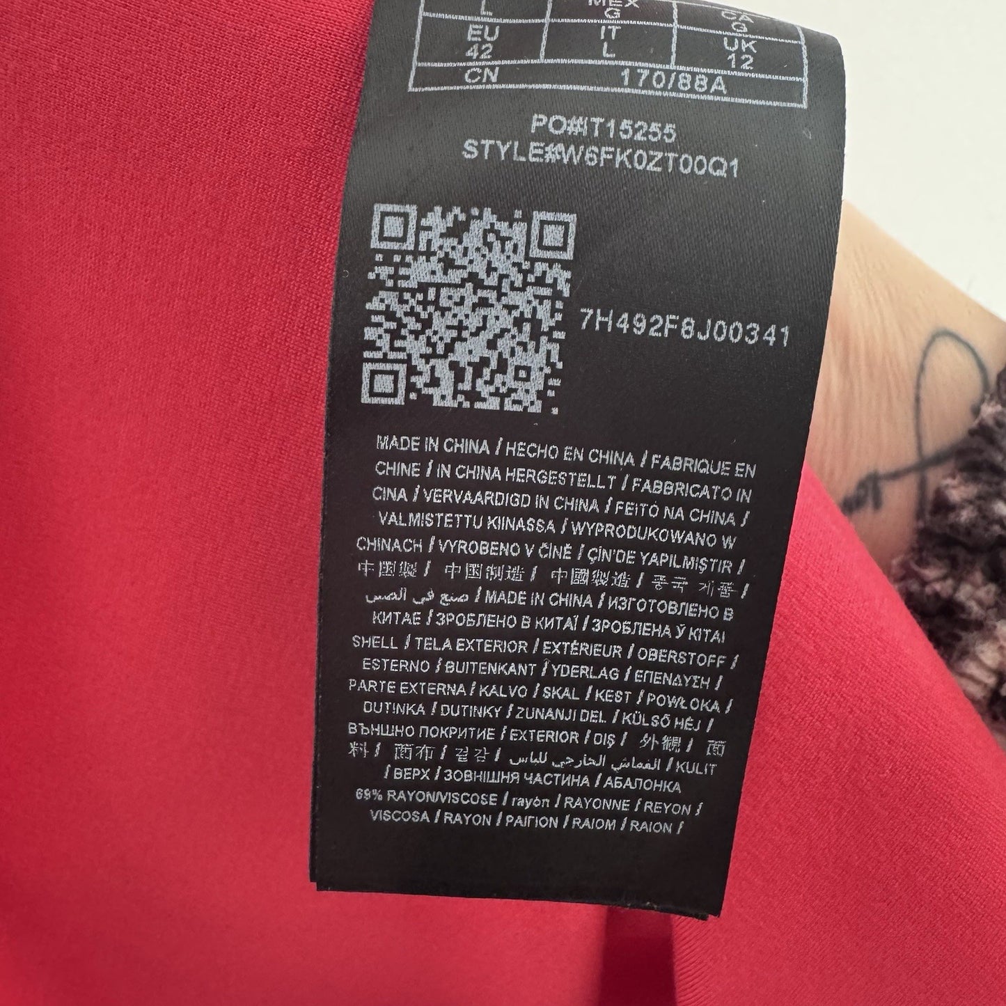 Guess Jules Backless Midi Dress Tango Red Women’s Size L NWT Sexy Cocktail Party