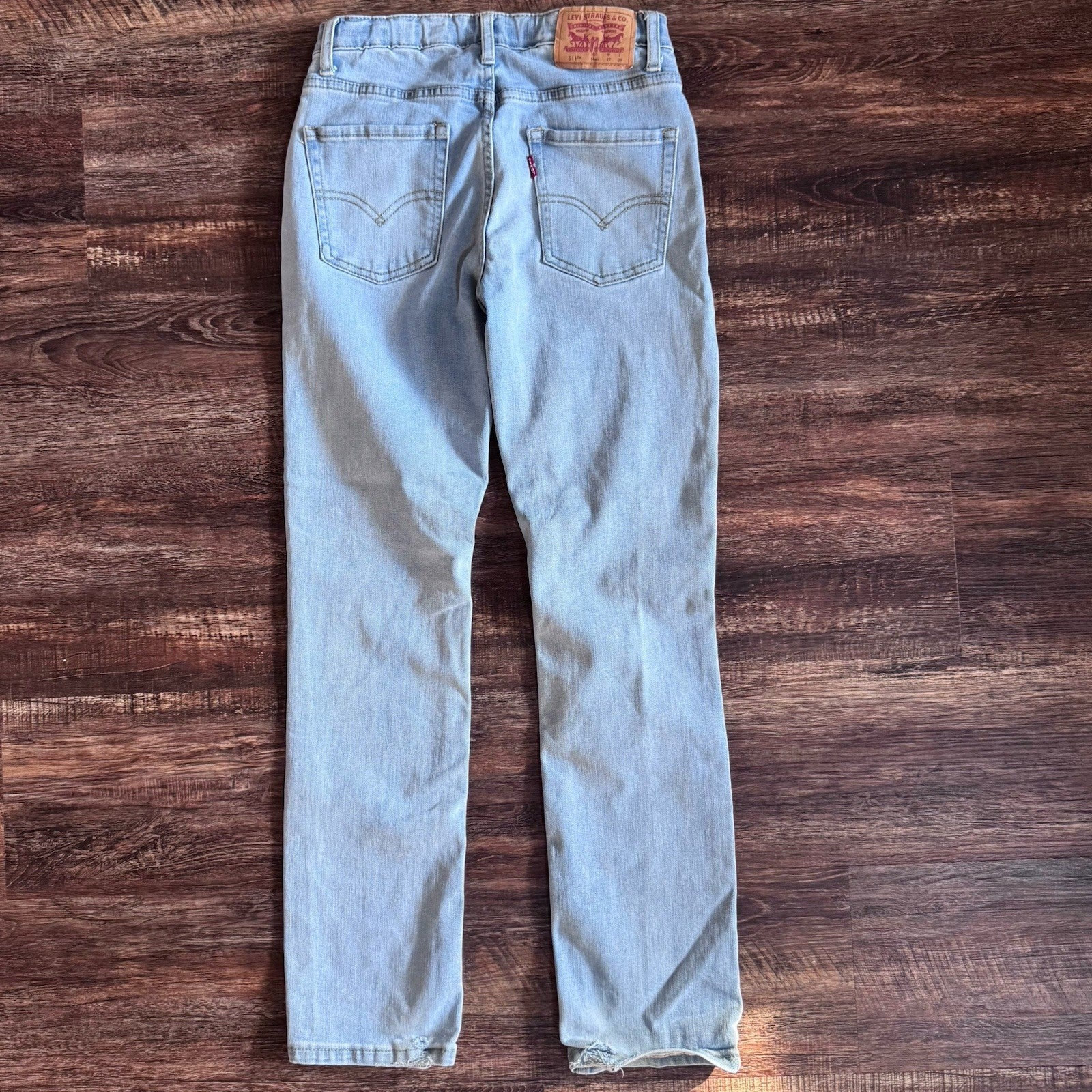 Levi’s 511 14 REG Light Wash Distressed Skinny Jeans W27 L29