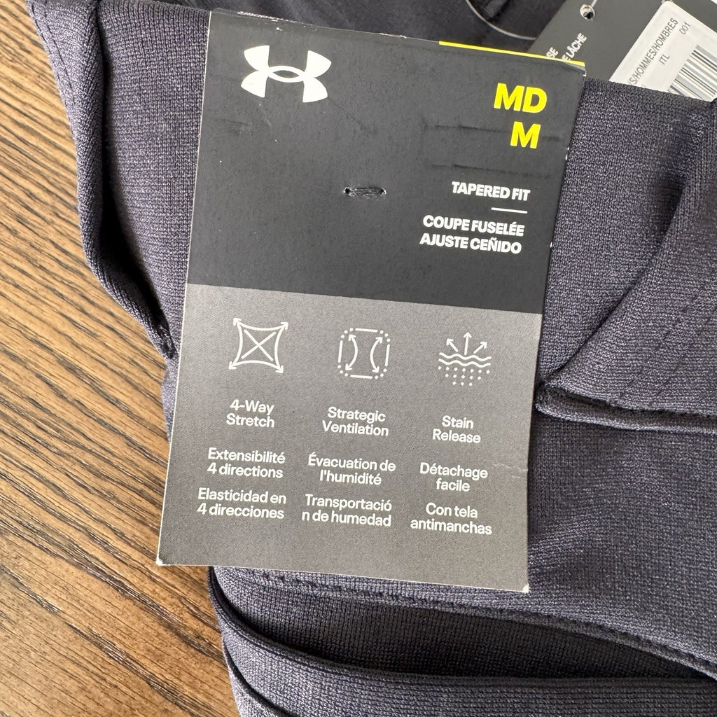 NWT Under Armour Men's Medium Vanish Pro Baseball Pants Tapered Fit Black