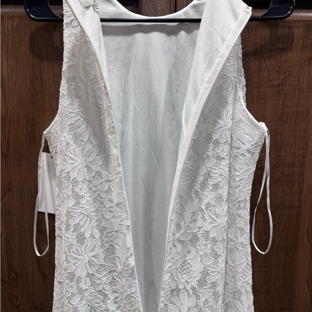 Aura Irresistible White Lace Maxi Dress Sleeveless S NWT by Red Dress Boutique