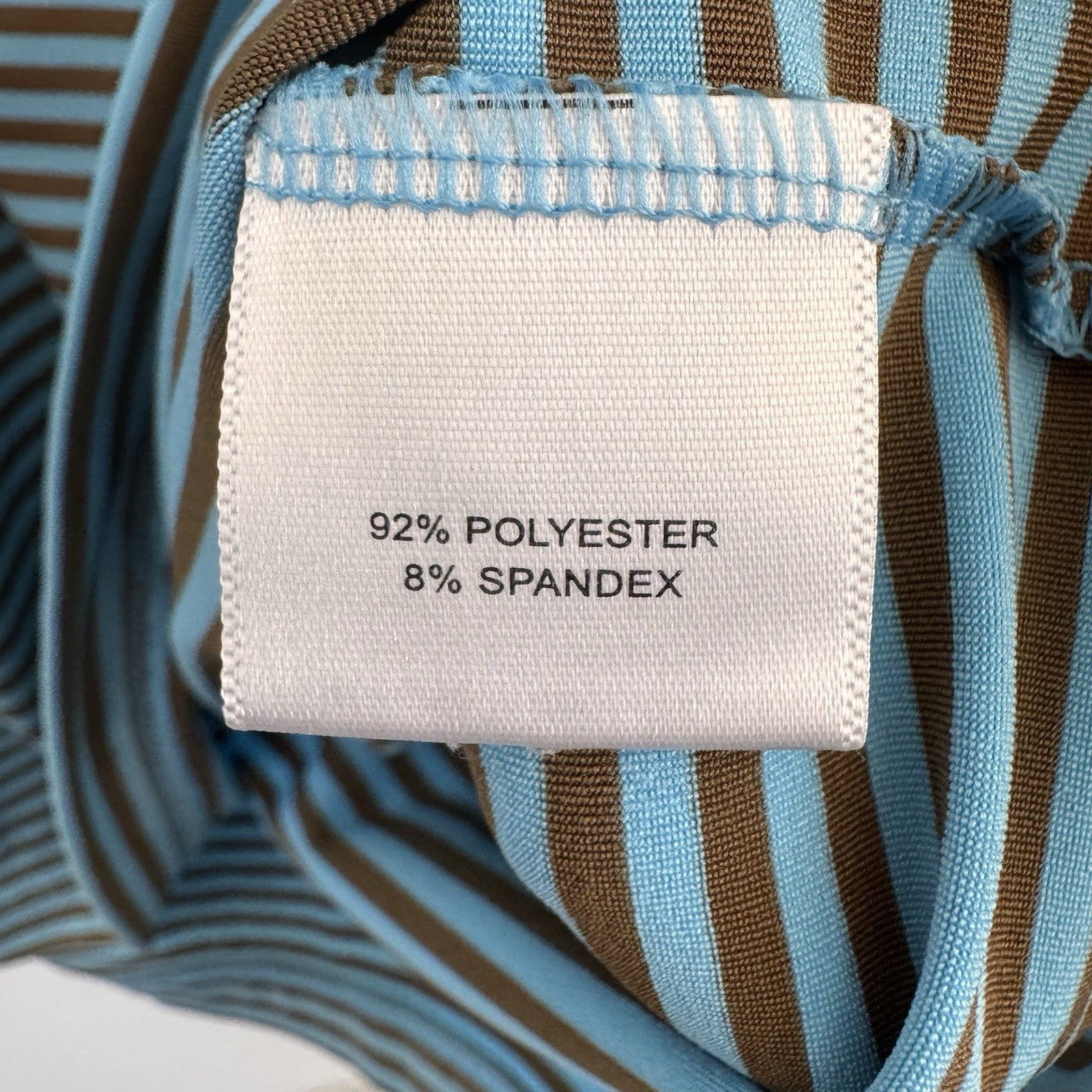 Peter Millar Summer Comfort Polo Shirt Mens Large Blue Brown Striped Golf