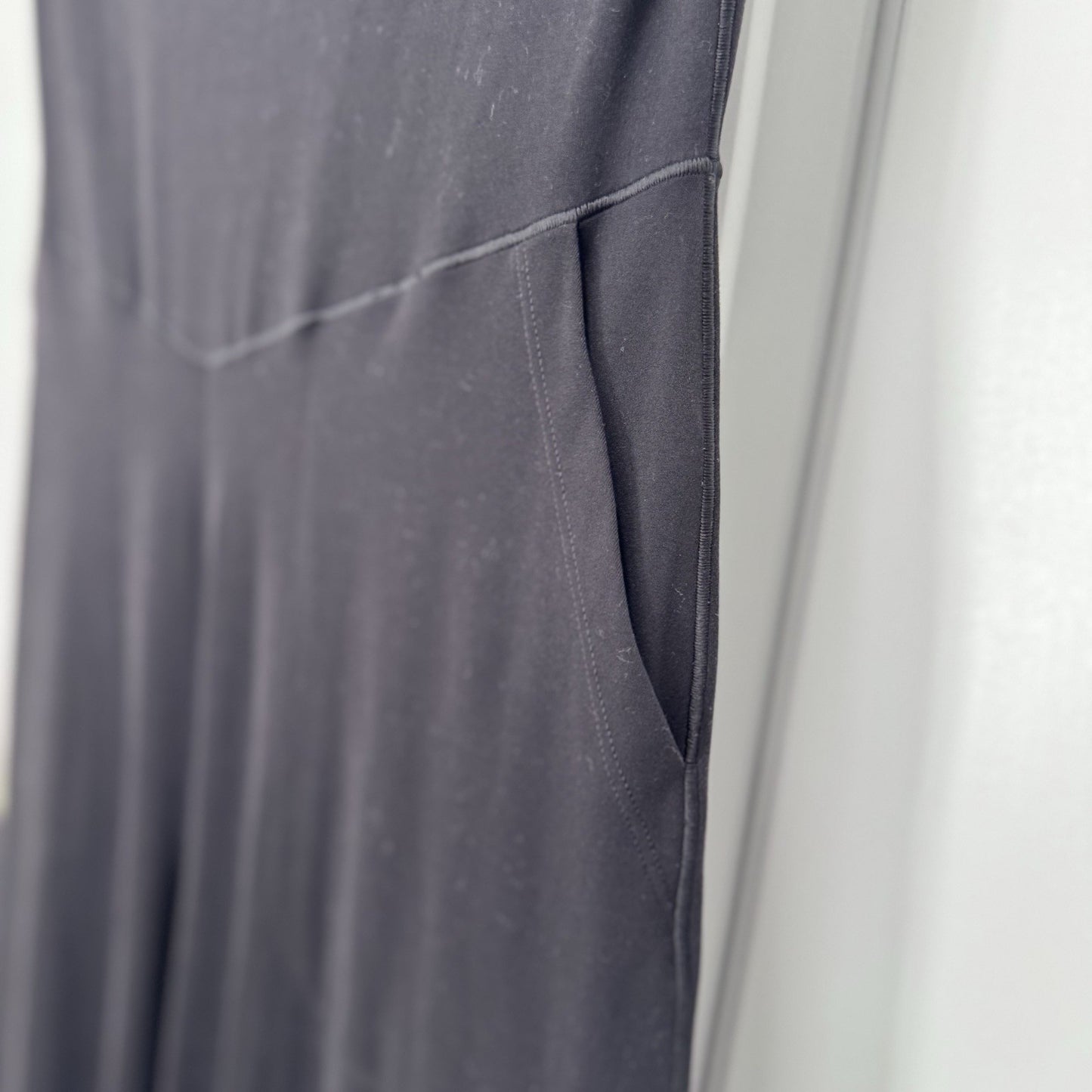 Aerie Offline Jumpsuit Size Small Black Strapless Wide Leg Real Me