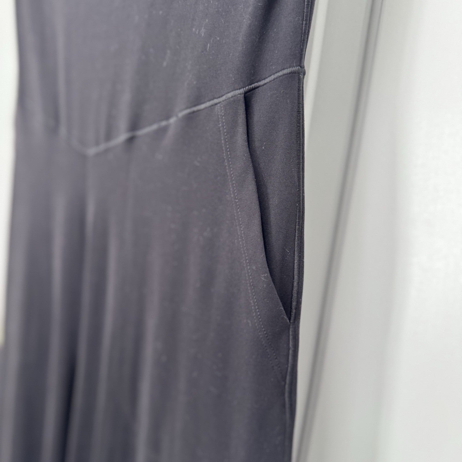 Aerie Offline Jumpsuit Size Small Black Strapless Wide Leg Real Me