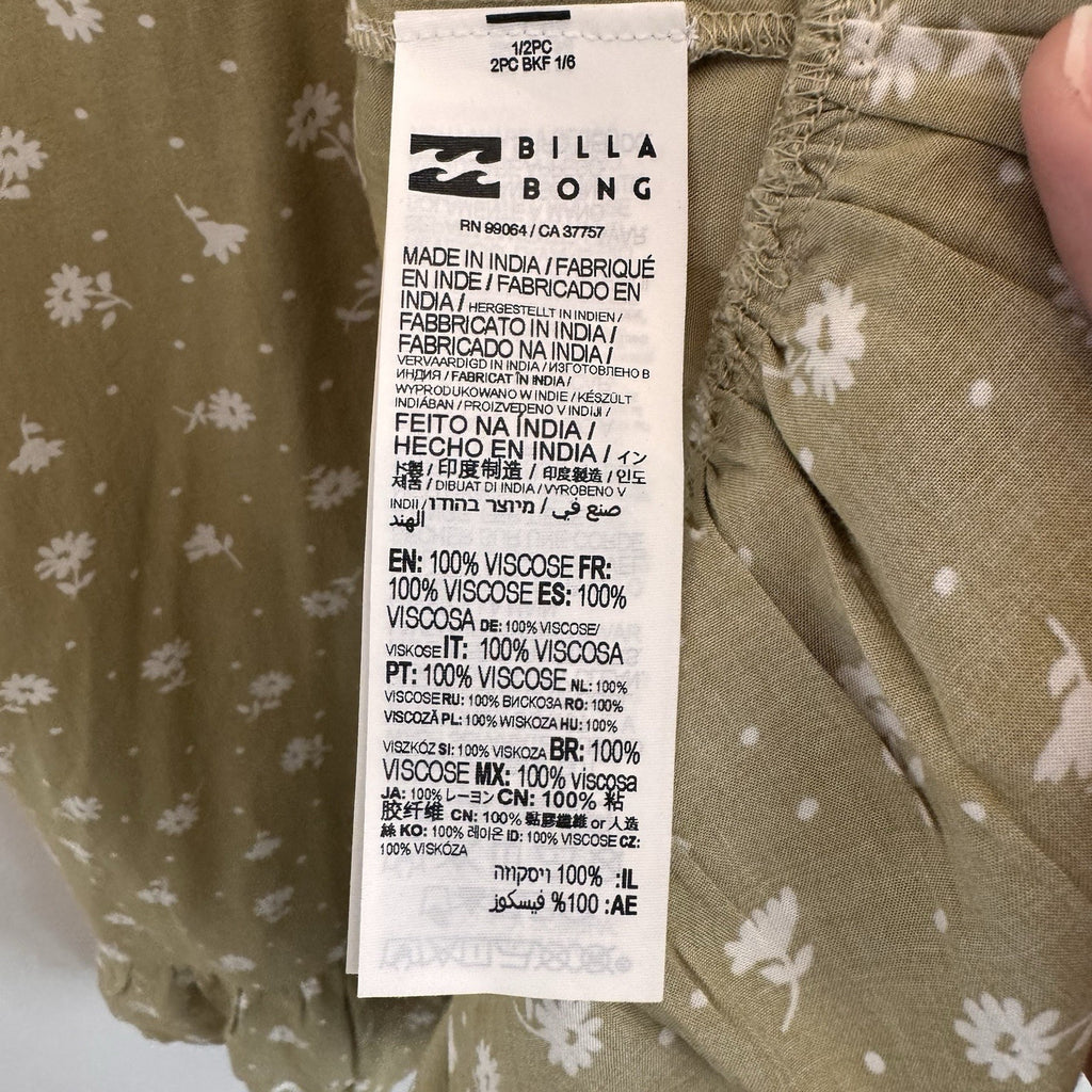 Billabong x The Salty Blonde Floral Mini Dress Women’s M NWT Boho  MSRP79