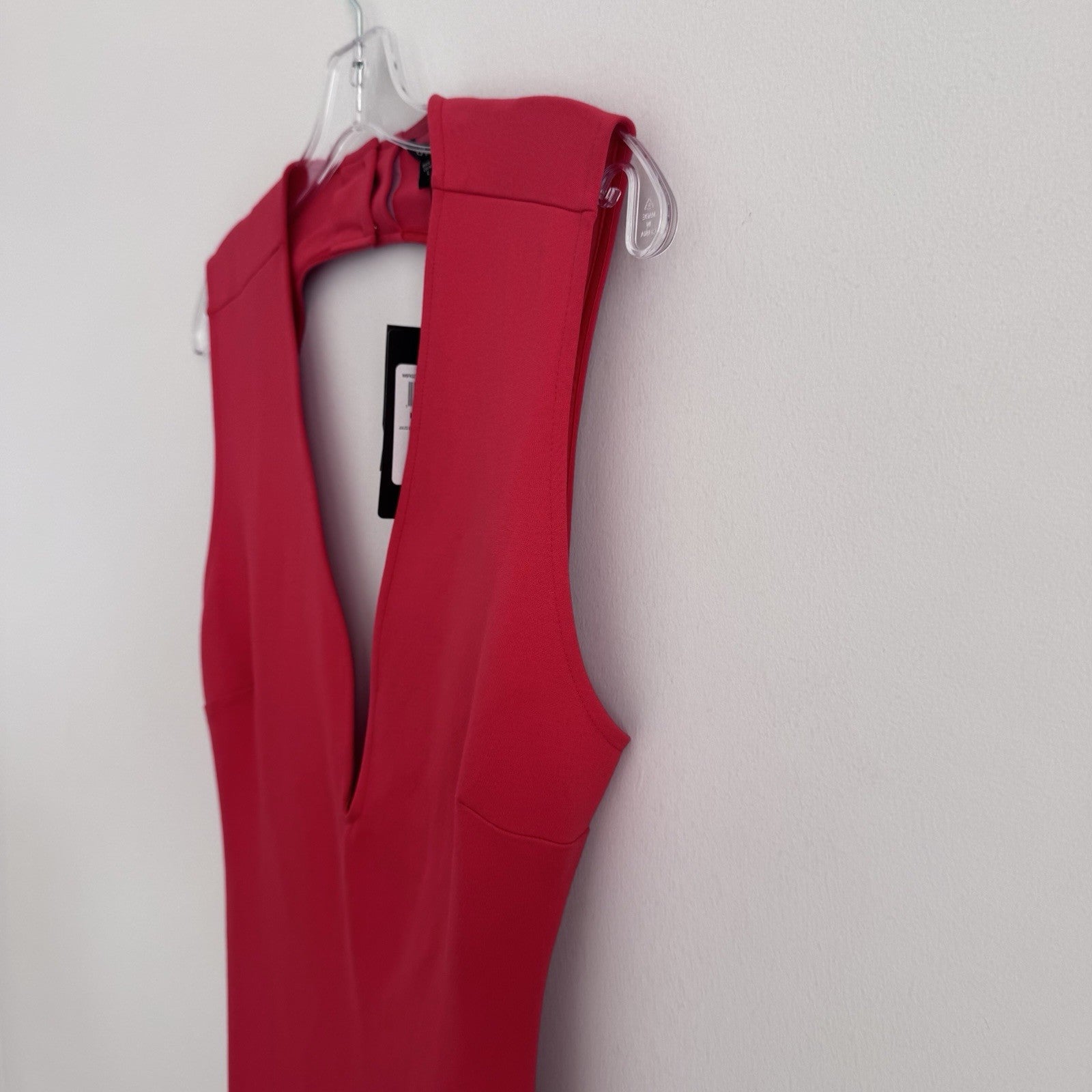 Guess Jules Backless Midi Dress Tango Red Women’s Size L NWT Sexy Cocktail Party