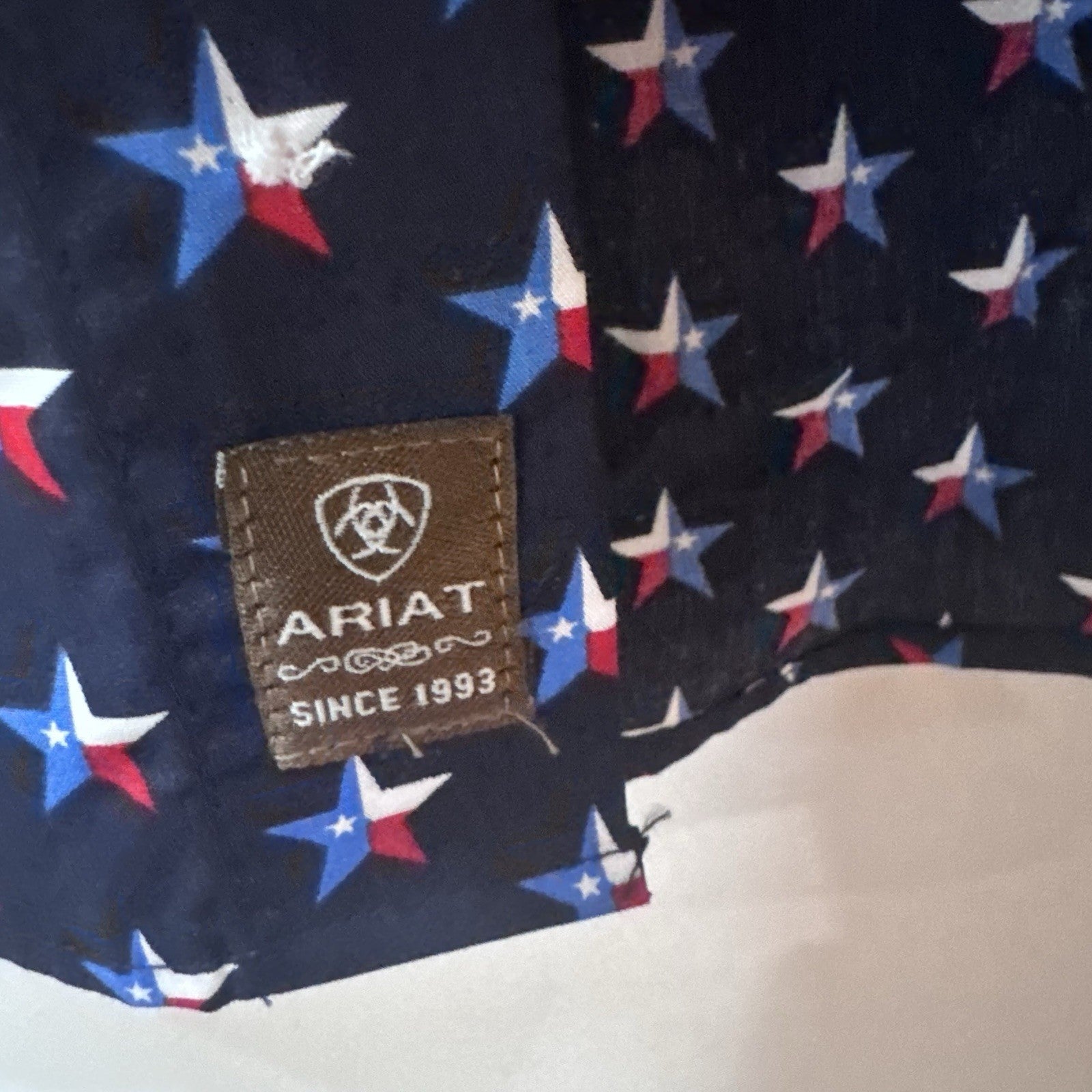Ariat Men’s S Nosson Western Shirt Texas Star Print Snap Long Sleeve NWT