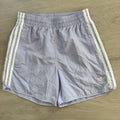 NWT Adidas Originals Sprinter Shorts Violet Tone XS 3 Stripe Zip Pocket