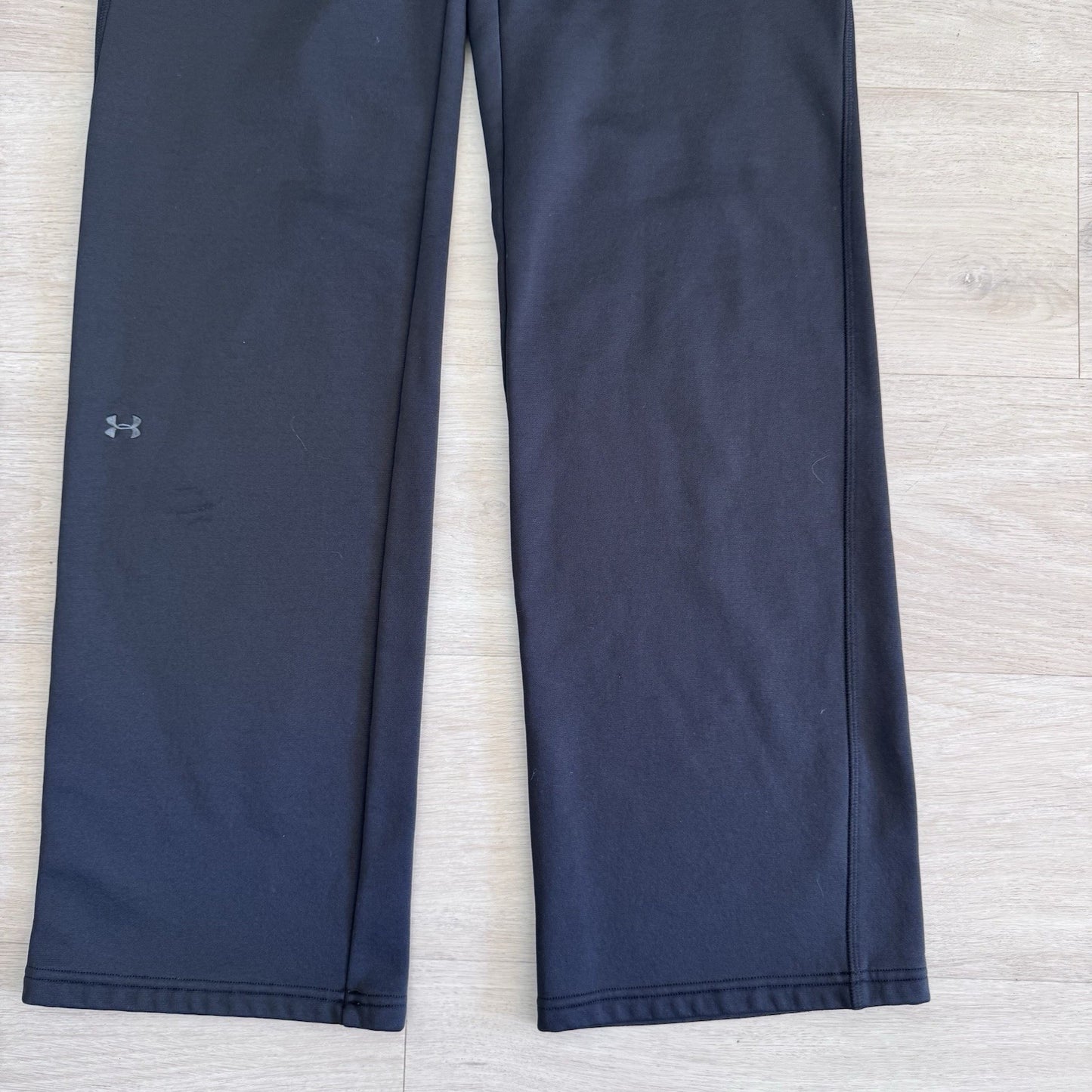 Under Armour Womens Black Fleece Jogger Sweatpants Semi Fitted Size S