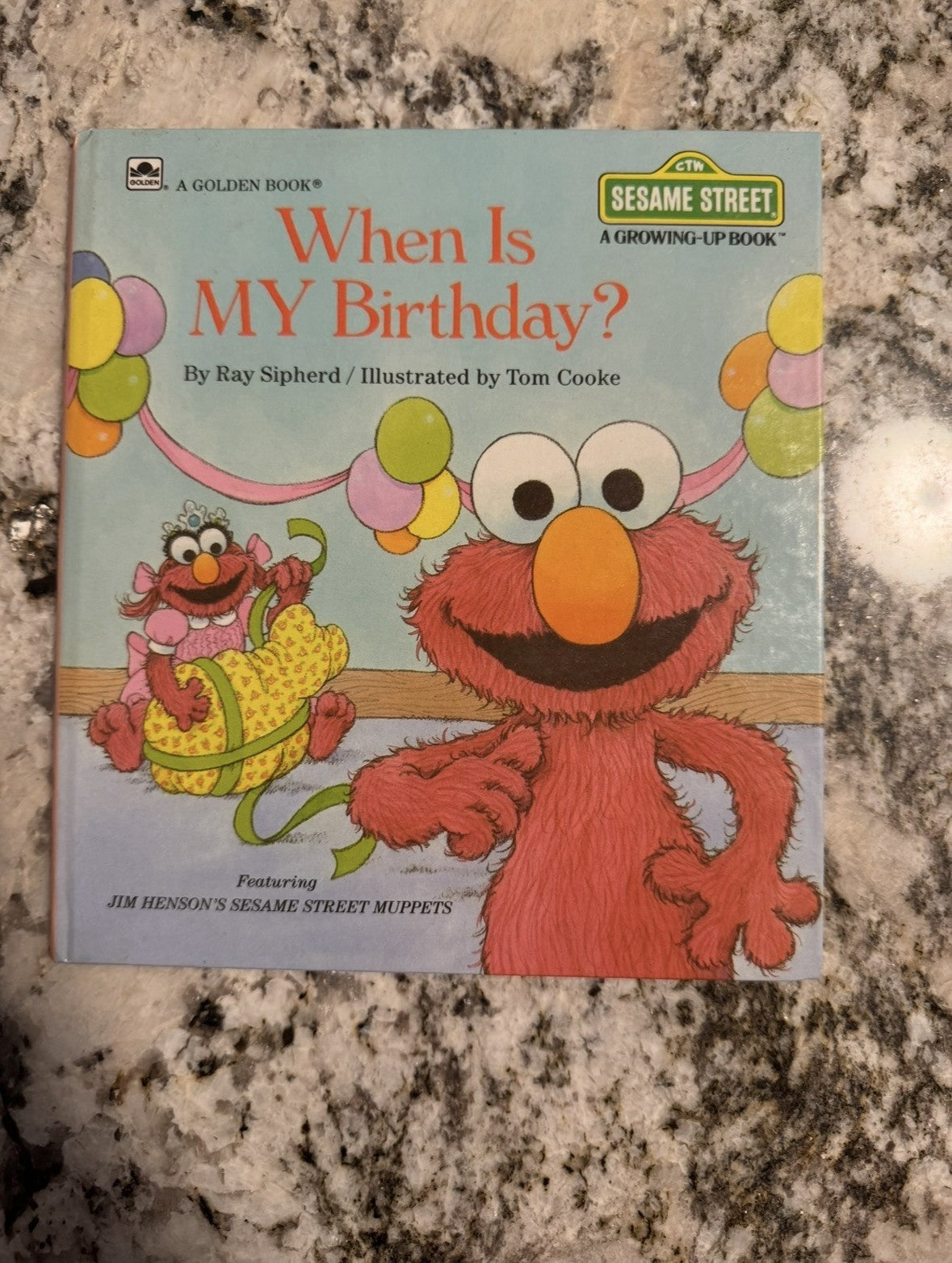 When Is MY Birthday? Sesame Street A Golden Growing Up Hardcover Book, 1988