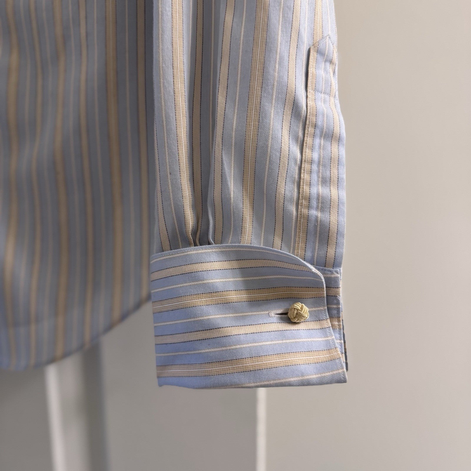 Brooks Brothers 346 Striped Button-Up Shirt Size 6 Non-Iron Cotton Malaysia