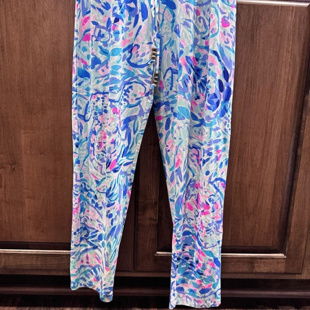 Lilly Pulitzer Women's Sleeveless Jumpsuit Size S – Tropical Print Paulina