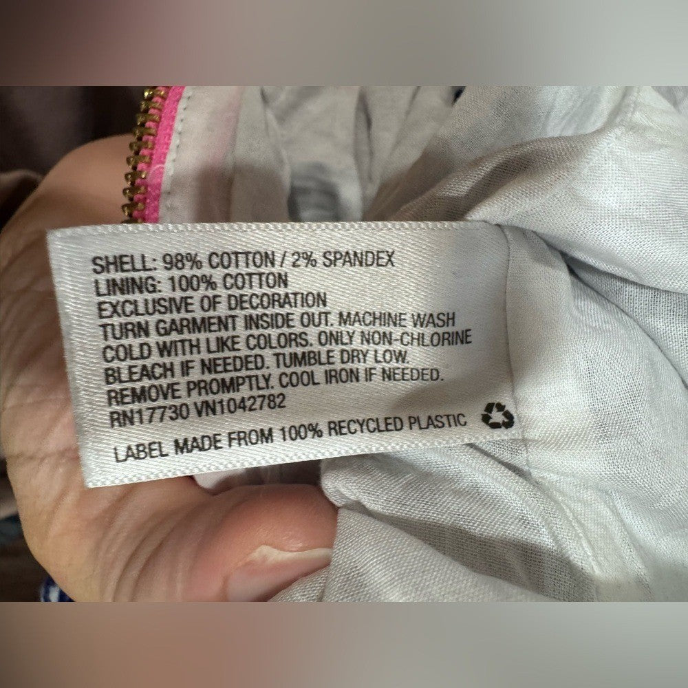 Lilly Pulitzer Navy Blue & White Upstream Koi Sleeveless Shift Dress 2