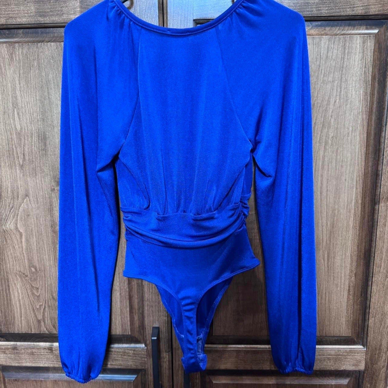 Free People Intimately In Your Arms Bodysuit Electric Indigo Blue Size XSmall