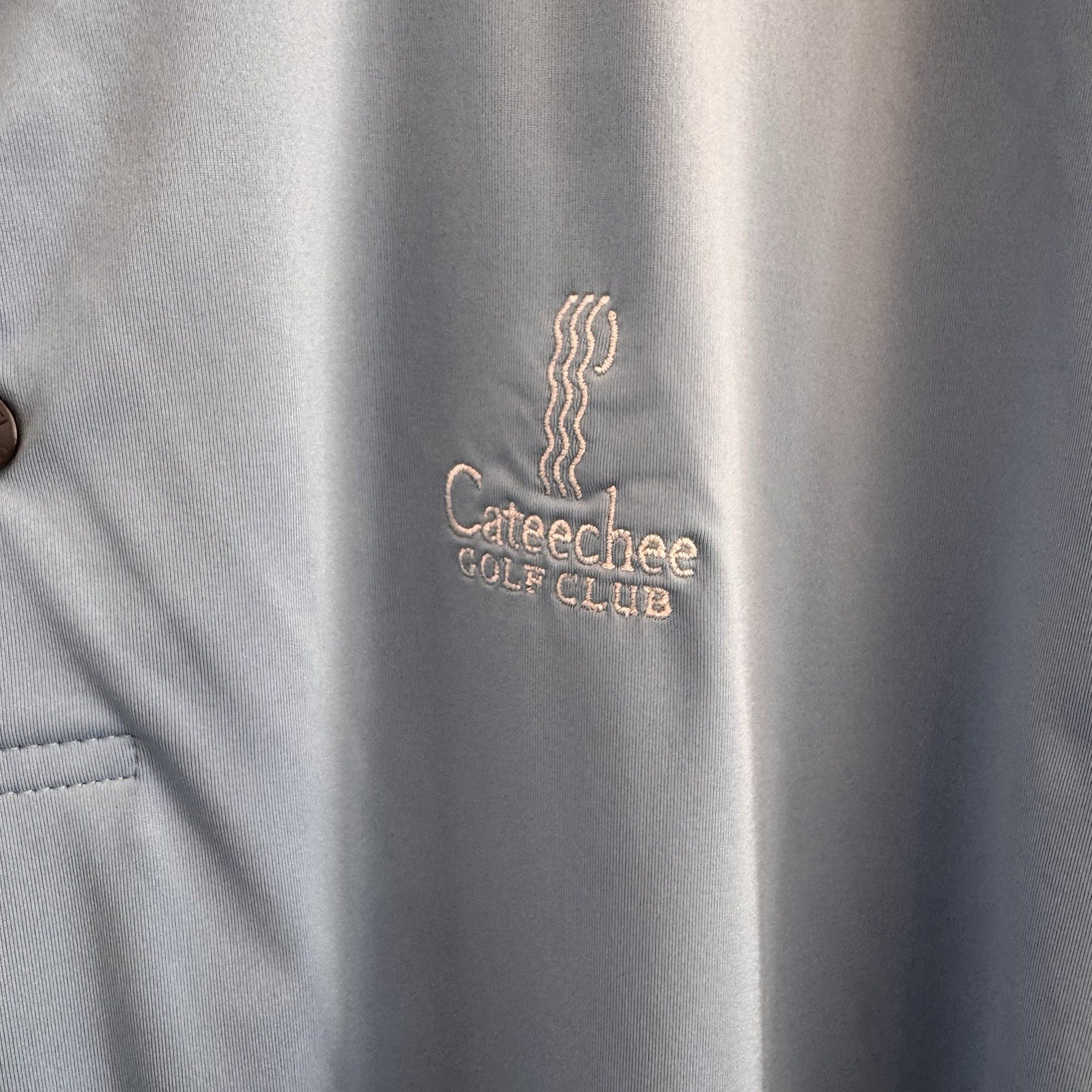 FootJoy FJ Cateechee Golf Club Polo Shirt Men’s Medium Blue Performance