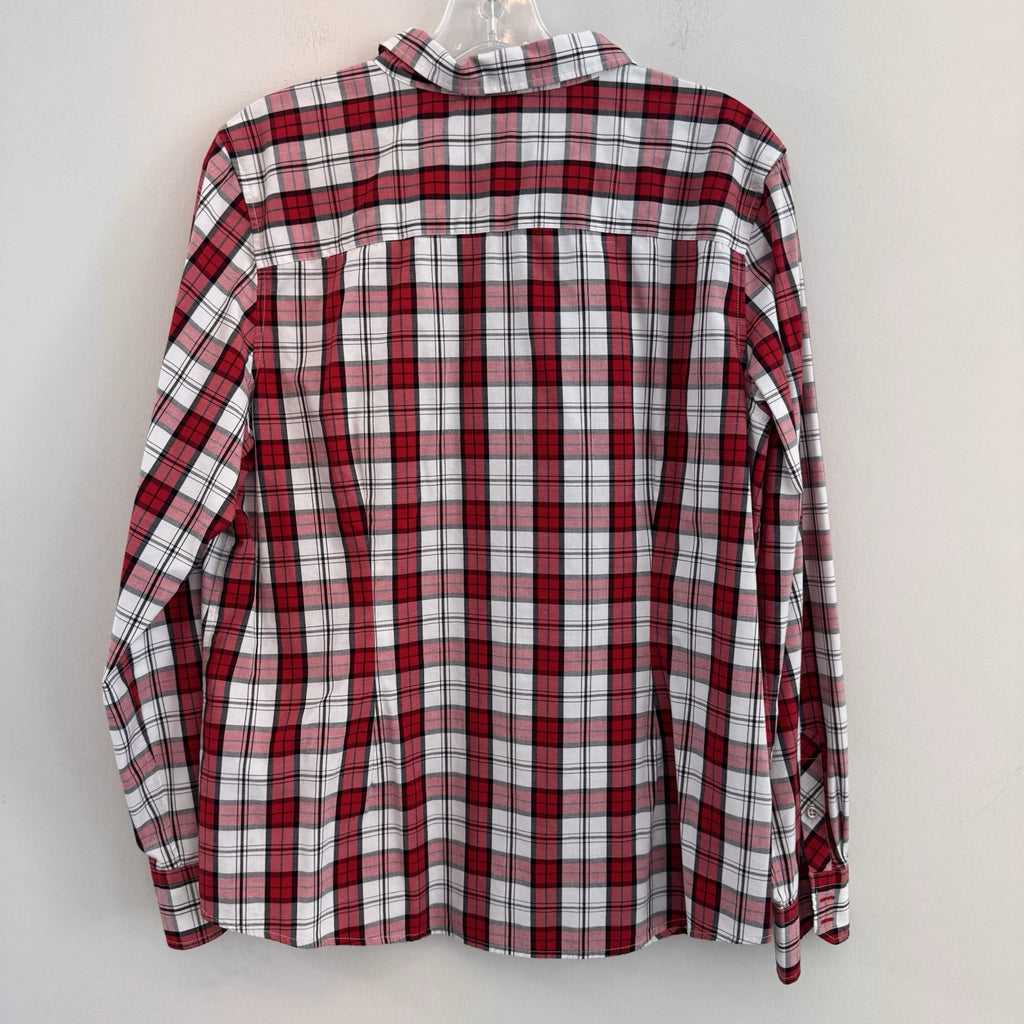 Talbots Women Size 16 Lot 2 Shirt Pants Corduroy Plaid Casual Career