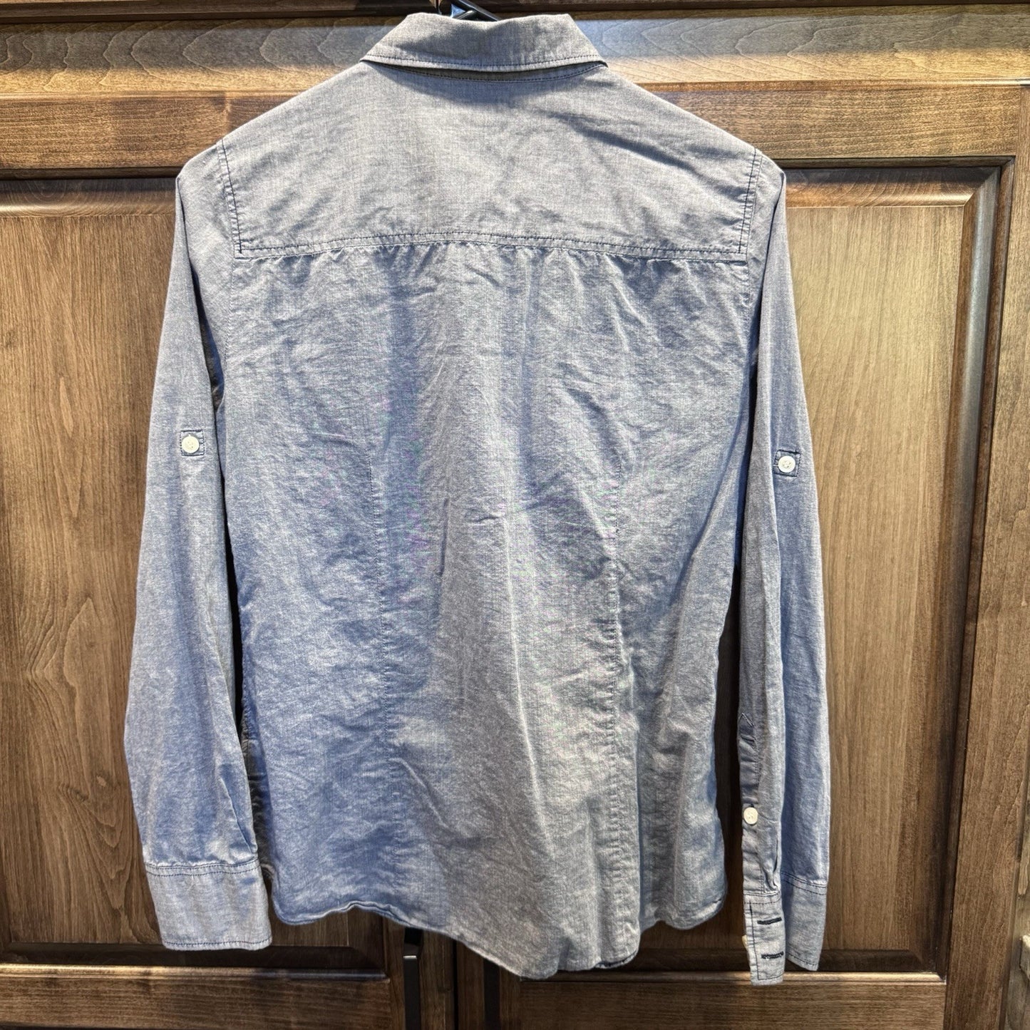 J.Crew Women’s Small Chambray Button Down Shirt 100% Cotton Casual Workwear