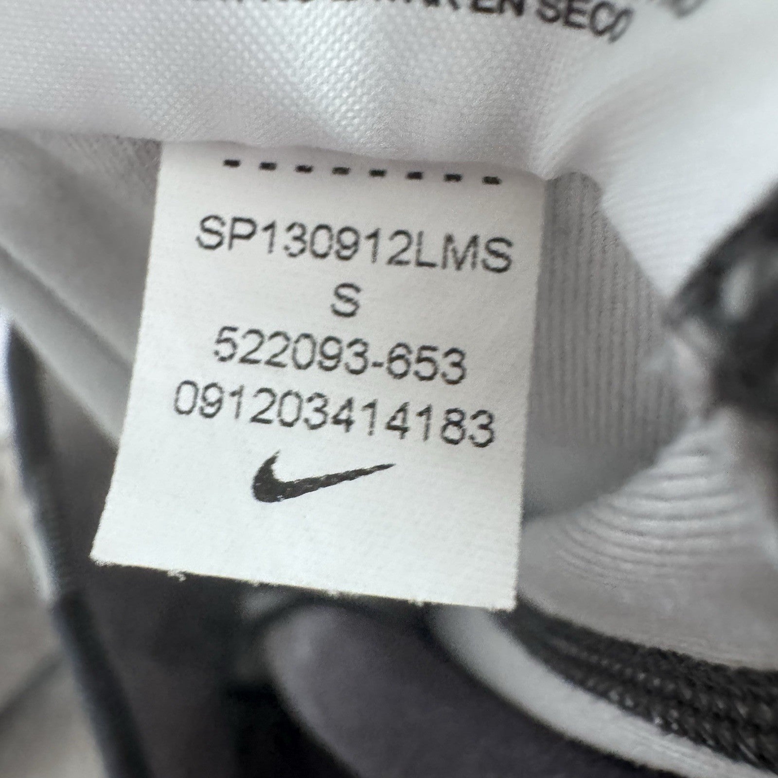 Nike Dri-Fit Leggings Women Small Gray Black Abstract Print Recycled Stretch 