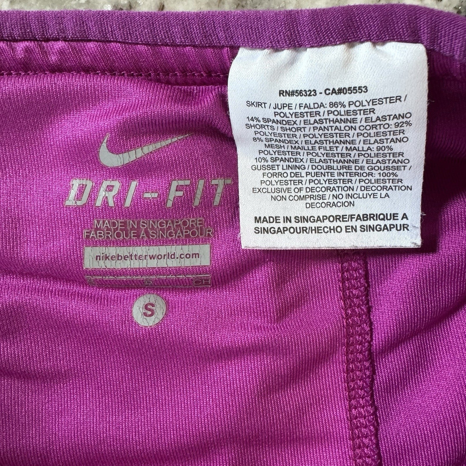 Nike Dri-Fit Skort Women’s Small Purple Plaid Shorts Built-In Tennis Running