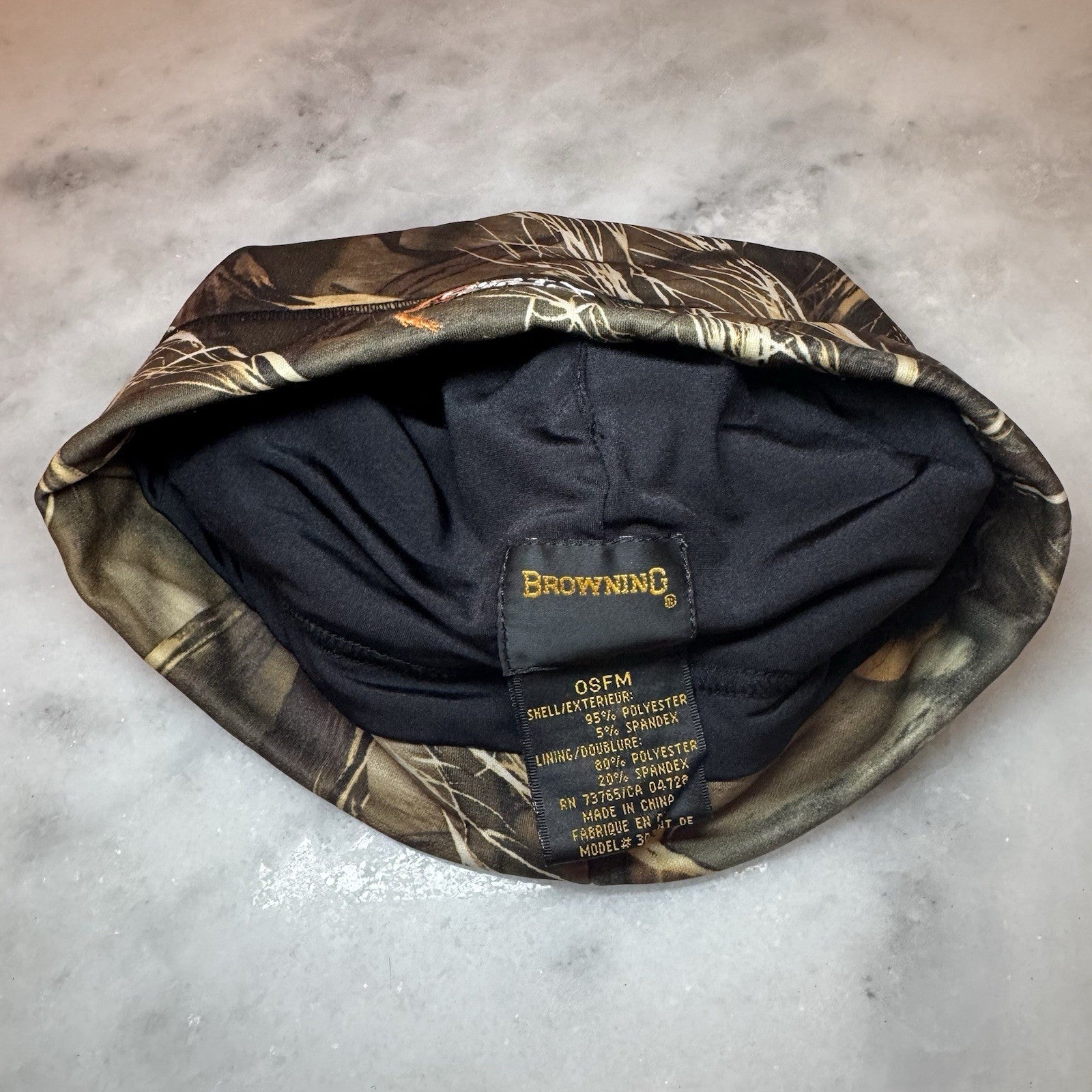 Dirty Bird Browning Camo Beanie Hat OSFM Hunting Skull Cap Realtree Style
