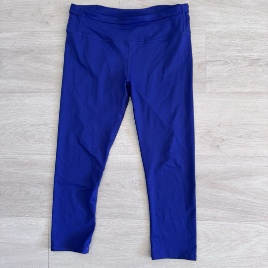 Fabletics Womens Blue High Rise Performance Leggings Pocket Size Small 