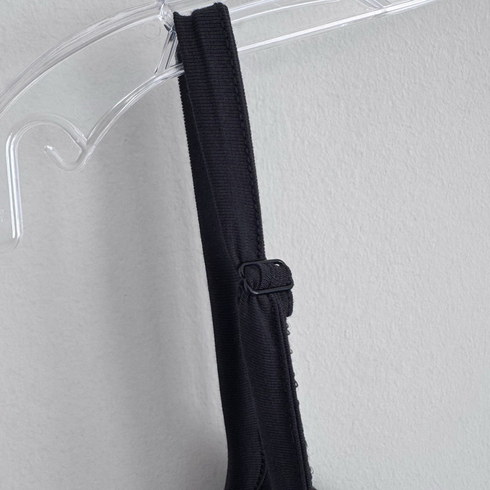 Adore Me Black Cami Slip Dress NWT Plus Size 2X Ruched Side