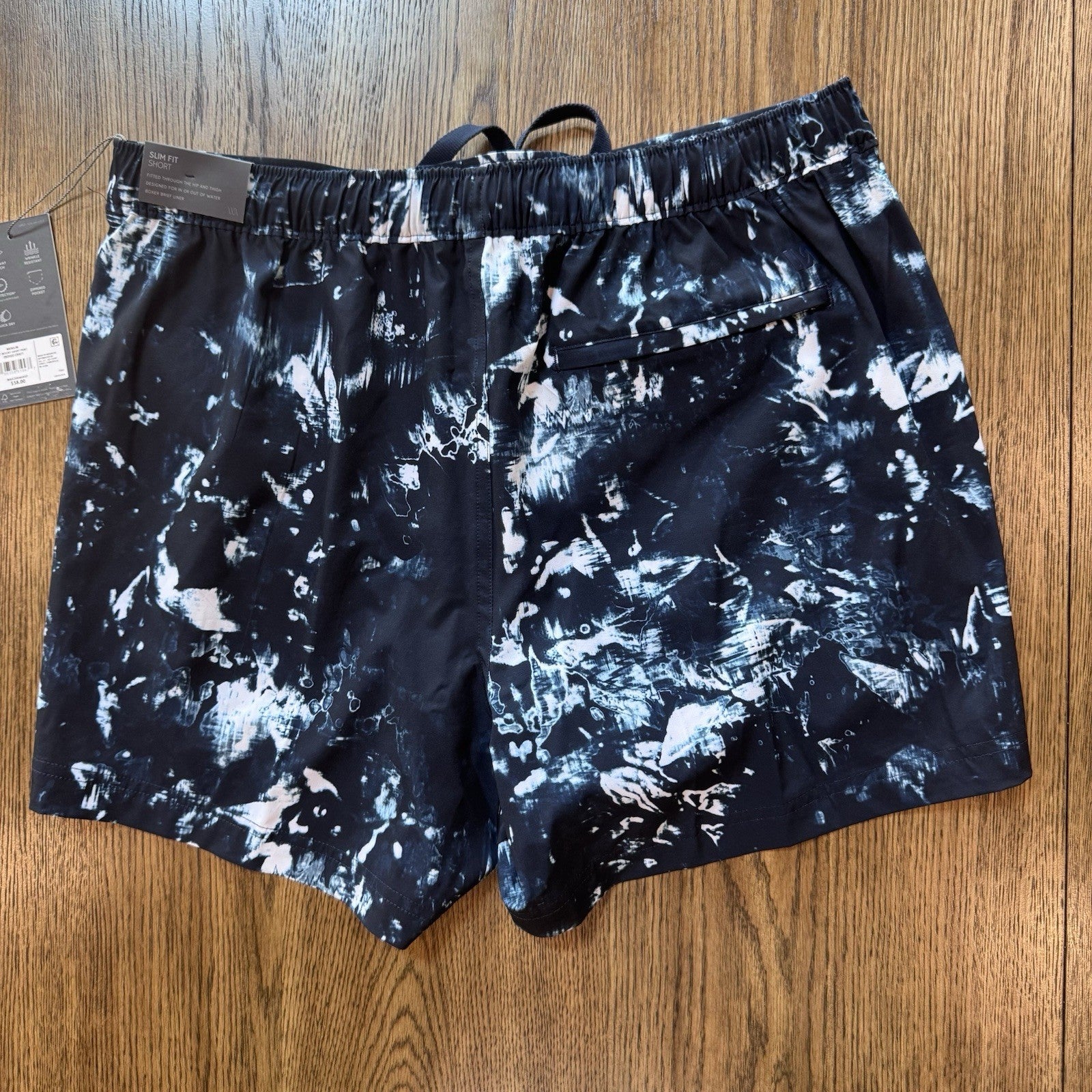 VRST Men’s 5” Resort Shorts Size M Indigo Craft Swim Trunks Slim Fit NWT