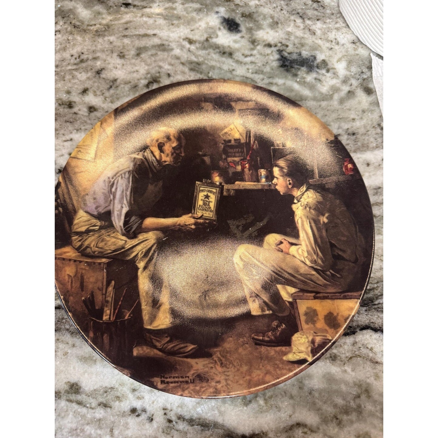 Lot of 4 Norman Rockwell Plates Vintage Collectible Rare