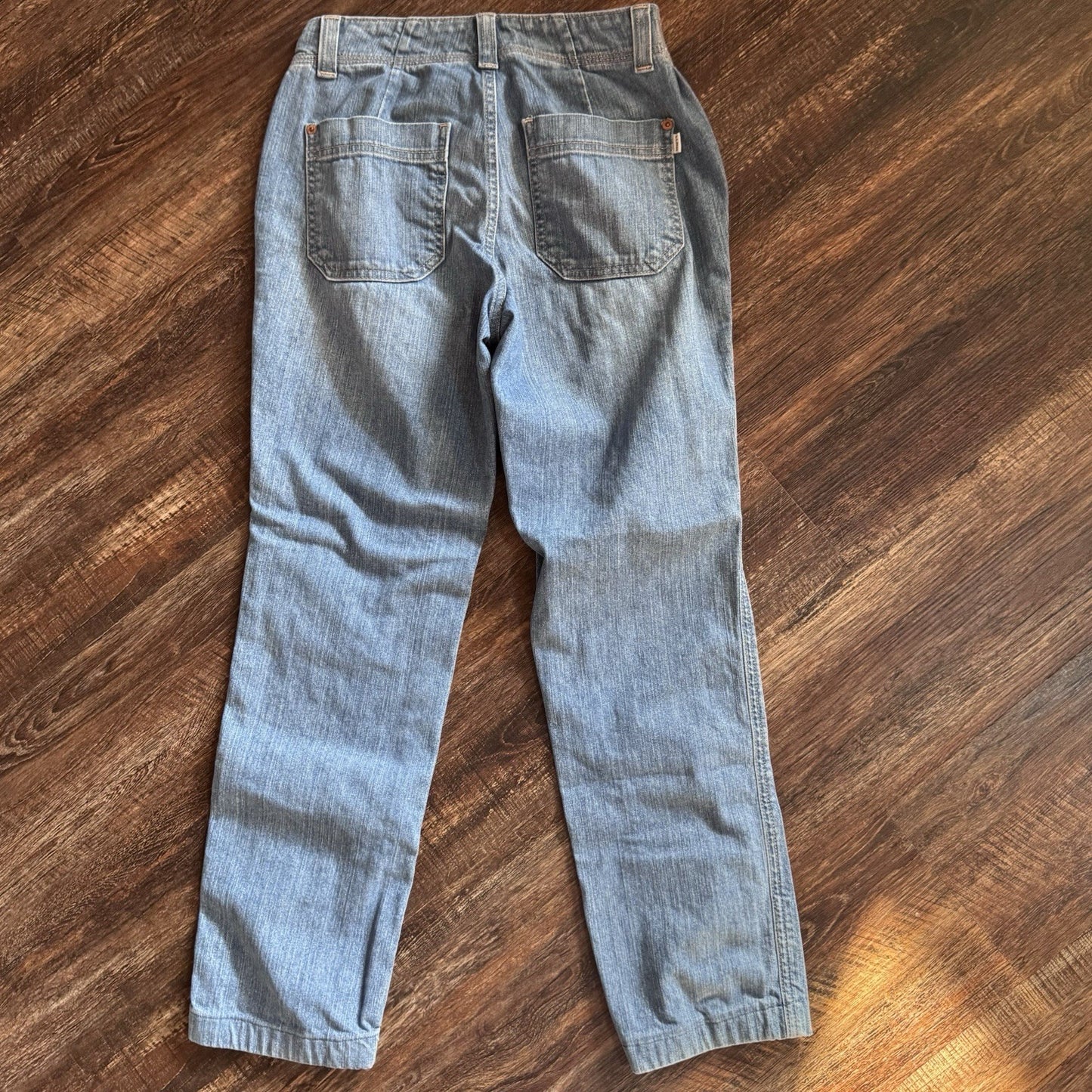 L.L. Bean Favorite Fit Jeans Womens 2 Petite Blue Denim Work 