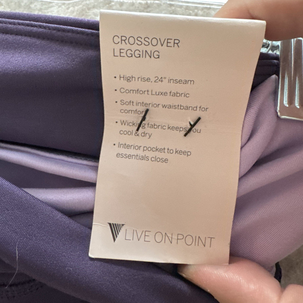 Victoria’s Secret On Point Crossover Legging 2 Purple 7/8 NWT