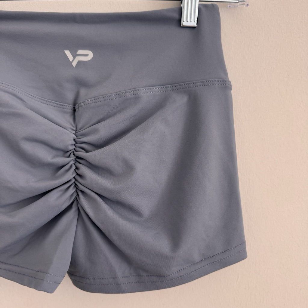 High Waist Scrunch Butt Shorts Women’s Gym Yoga Fitness Blue Size S NWT