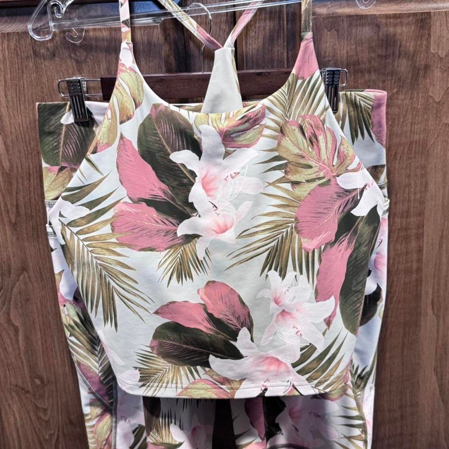 Old Navy Active Light Support PowerSoft Plus-Size Long-Line Sports SET XL