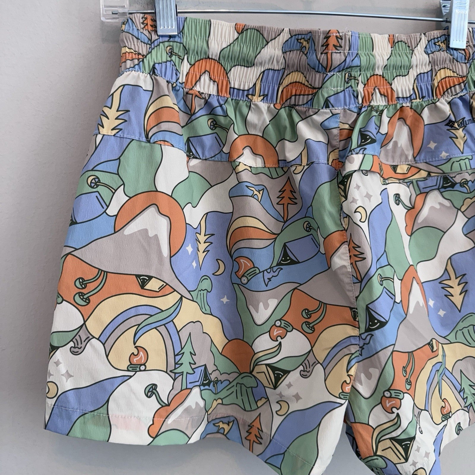 Columbia Sportswear Outdoor Graphic Print Shorts Multi Color Women's Medium M
