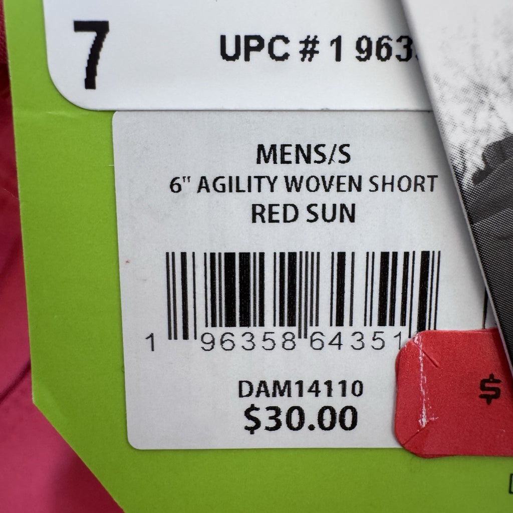 DSG 6” Agility Woven Shorts Men S Red Sun Athletic NWT