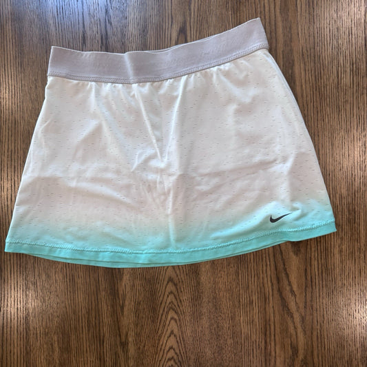 Nike Dri-Fit Women’s Tennis Skirt Size XL Built-In Shorts Ombre Aqua White Skort