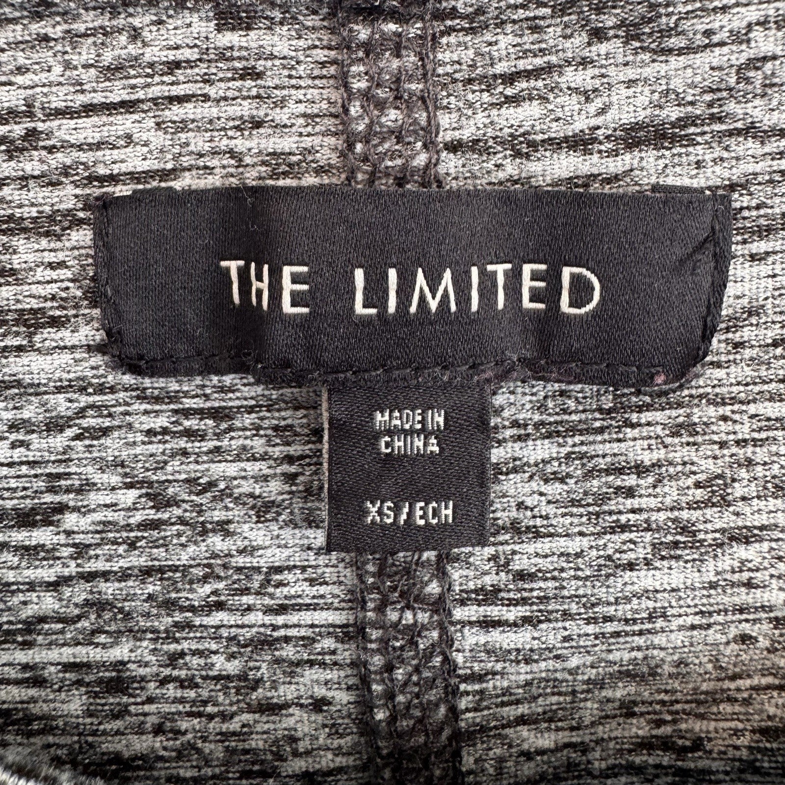 The Limited Gray Space Dye Active Dress XS Pockets Long Sleeve Heathered