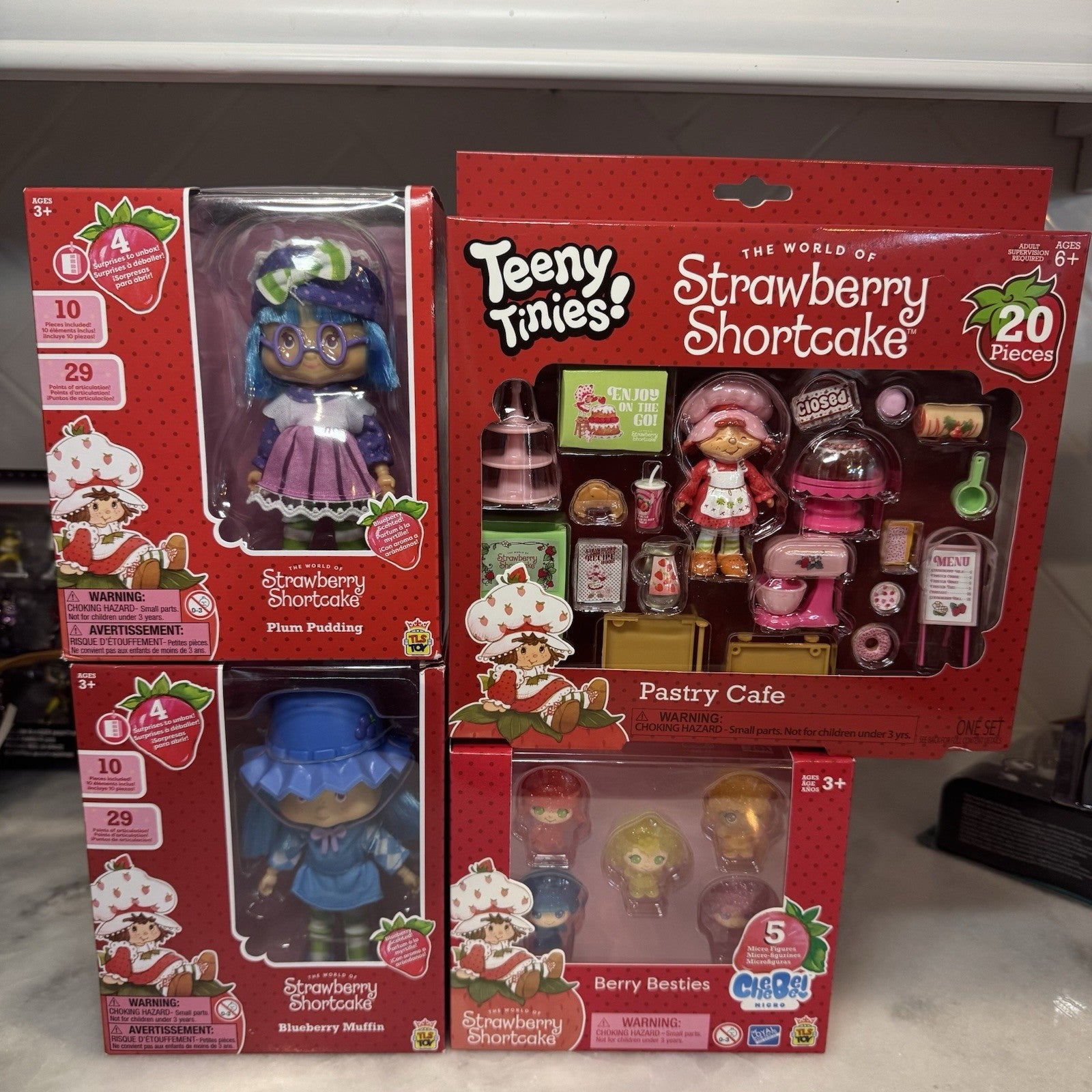Strawberry Shortcake Doll & Teeny Tinies Lot Blueberry Muffin Plum Set
