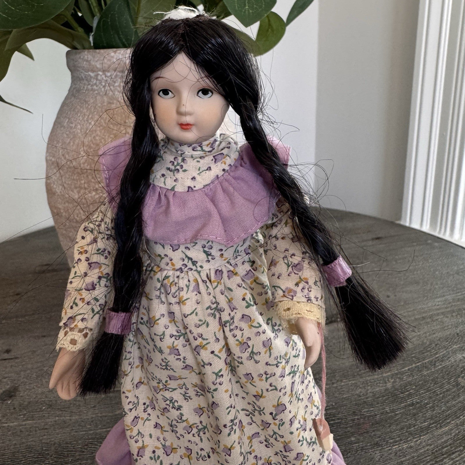 Vintage Bernadette porcelain doll from the Country Collection by Russ Berrie