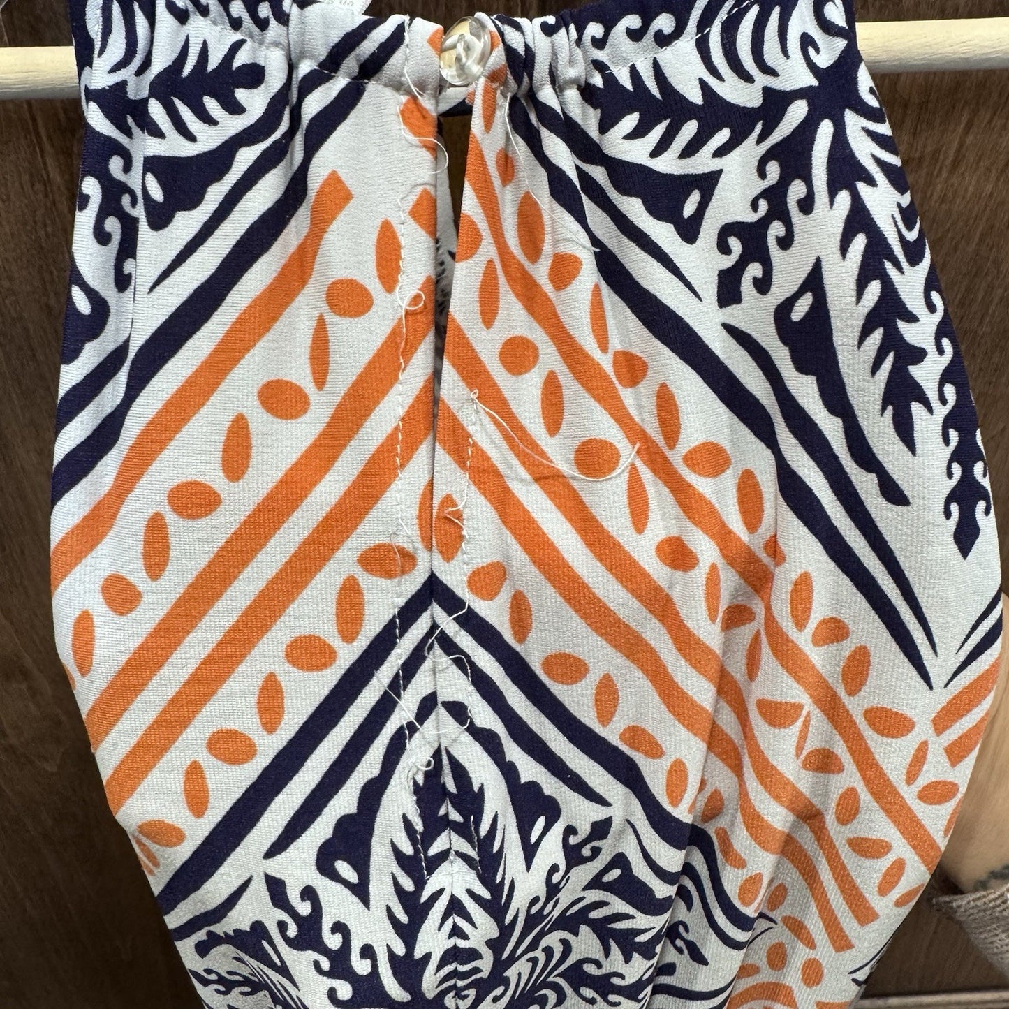 London Times Jumpsuit Size 8 Geometric Print Wide Leg 