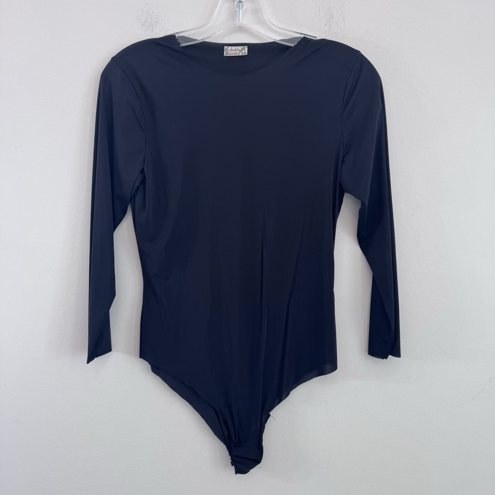 Free People Intimately Black Long Sleeve Bodysuit Women’s XS Stretch Basic