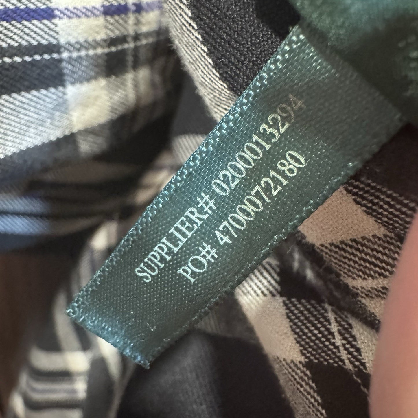 Lauren Ralph Lauren Plaid Button Down Shirt Women’s Large Black White