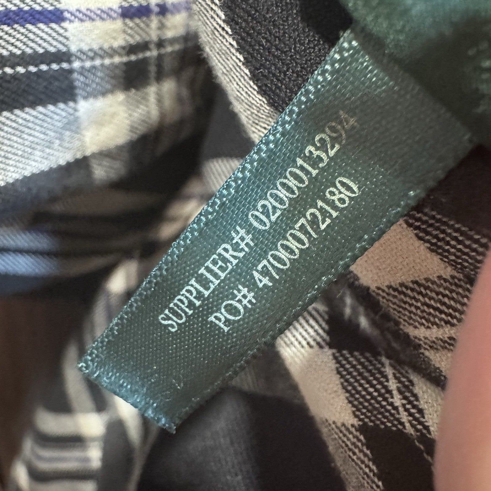 Lauren Ralph Lauren Plaid Button Down Shirt Women’s Large Black White