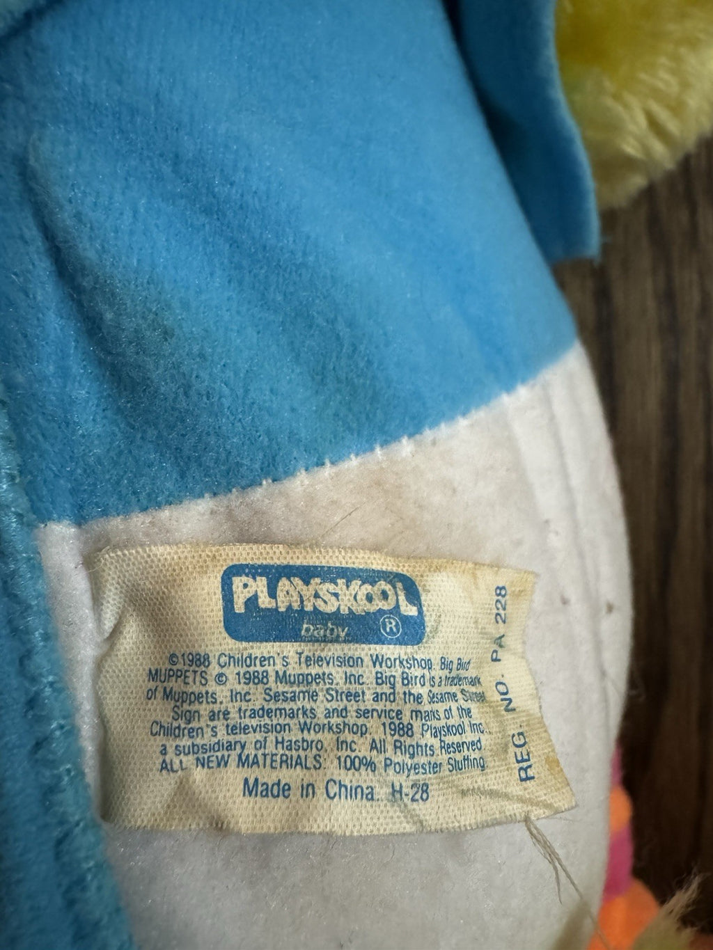 Playskool Baby 15” Big Bird Sesame Street Interactive Stuffed Animal Plush 1988