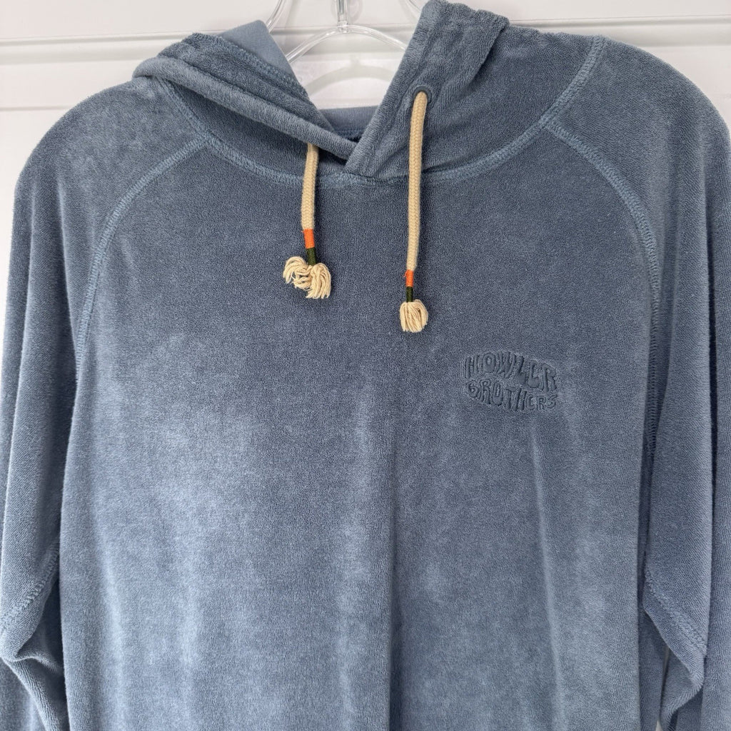 Howler Brothers Terry Cloth Hoodie – Men’s Small – Blue – Pullover