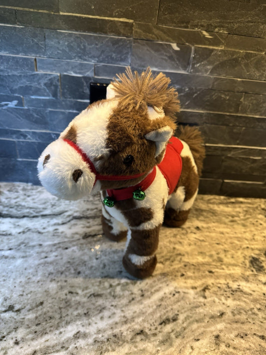 Dan Dee Animated Horse Spotted Neighing ,Galloping Christmas Pinto Pony Horse