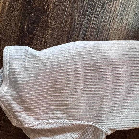 Lululemon Align Ribbed Long Sleeve Crop Top Gray Size 4