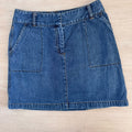 The Limited Denim Mini Skirt Size 4 Y2K Dark Wash Stretch Vintage-2003 Women's